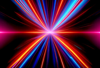 Obraz premium Beautiful blue abstract shimmering space background 