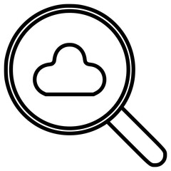 Cloud Search Icon