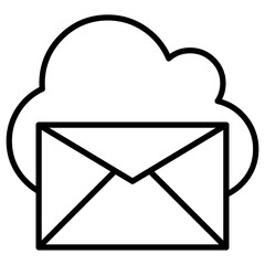 Cloud Email Icon