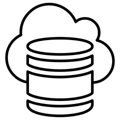 Cloud Database Icon