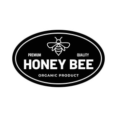 Honey logo design template illustration vector graphic