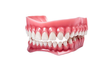 Obraz premium The Enamel Mosaic: A Closer Look at The Bite of Life on a White or Clear Surface PNG Transparent Background.