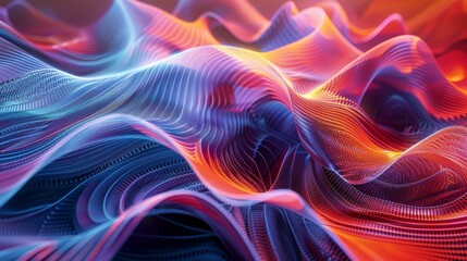 Fototapeta premium Abstract Fractal Patterns Dance in a Symphony of Code