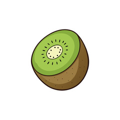Fototapeta premium Kiwi cartoon vector Illustration flat style artwork concept