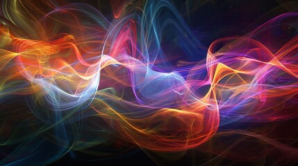 Fototapeta premium Abstract Colors Dance of Luminescence