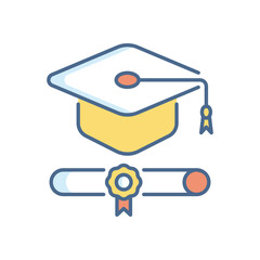  Scholarship vector icon