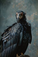 Fototapeta premium A large black bird sitting on top of a tree branch. Suitable for nature and wildlife themes