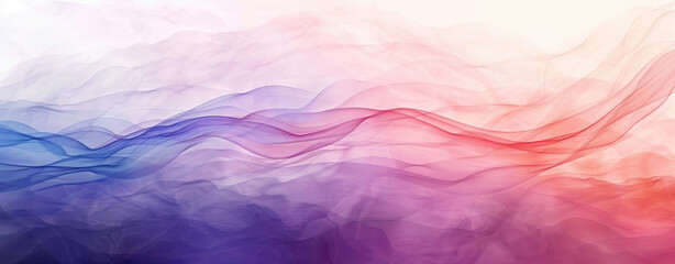 Watercolor abstract with soft wavy lines and gradient textures in pastel colors for a soothing organic background