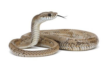 Fototapeta premium A snake with its mouth open, suitable for educational purposes