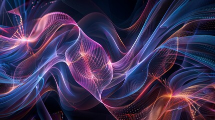 Fototapeta premium Abstract Shapes Morph and Transform in a Dazzling Display