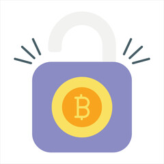 Bitcoin and Cryptocurrency Vector Flat Icons