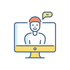 Virtual Classroom vector icon