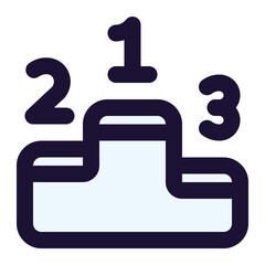 Fototapeta premium leaderboard icon for illustration