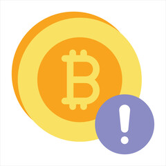 Bitcoin and Cryptocurrency Vector Flat Icons