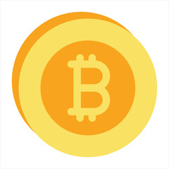 Bitcoin and Cryptocurrency Vector Flat Icons