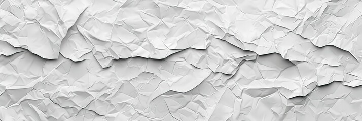 An intricate closeup of a crumpled sheet of paper