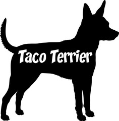 Dog silhouette dog breeds logo dog monogram vector