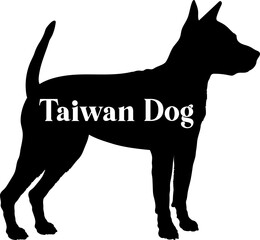 Dog silhouette dog breeds logo dog monogram vector