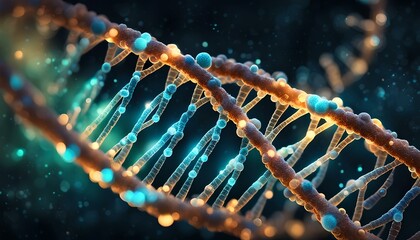 DNA, Detailed matte painting, deep color, fantastical, intricate detail, splash screen, complementary colors, fantasy concept art