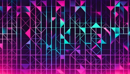 Digital art image with a kaleidoscope of geometric shapes. Use a mix of bright contrasting colors and neon tones. Make sure the shapes  have a 3D quality, like they are floating in space. 