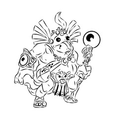 Monsters from black and white drawings