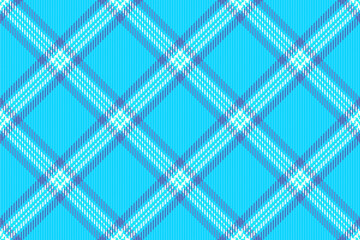 Multi seamless background check, contemporary textile plaid tartan. Shabby texture pattern fabric vector in bright and cyan colors.