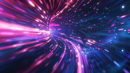 Fototapeta premium Digital Warp, Abstract Lines and Blur Speed Abstract background