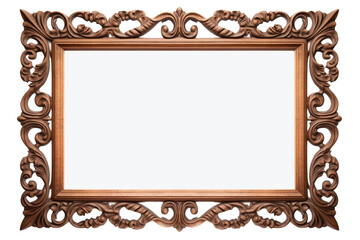 Enchanted Woodwork: A Symphony of Patterns on a White or Clear Surface PNG Transparent Background.