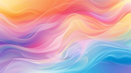 Rainbow Gradient Background with Smooth Blurring