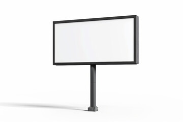 Fototapeta premium Black and White Sign on White Background