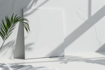 White Vase With Plant