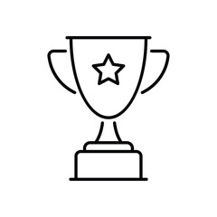  Trophy vector icon