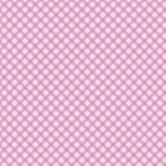 Gingham pattern seamless Plaid repeat in pink.Design for print, tartan, gift wrap, textiles, checkered background for tablecloth