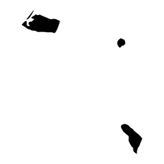 Emirate of Ajman map, administrative division of United Arab Emirates. Vector illustration.