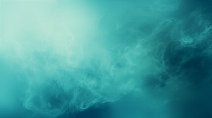 Ethereal Turquoise Mist: Abstract Background