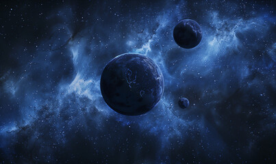 Fototapeta premium Cosmic star nebula background illustration