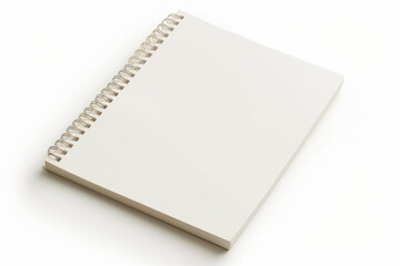 White Spiral Notebook on White Surface