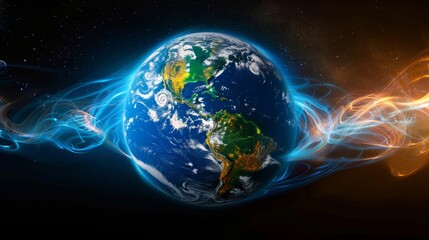 Rippling Data Streams Encircling the Earth