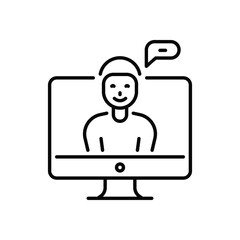 Virtual Classroom vector icon