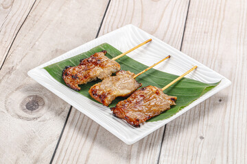 Thai cuisine - grilled pork skewer
