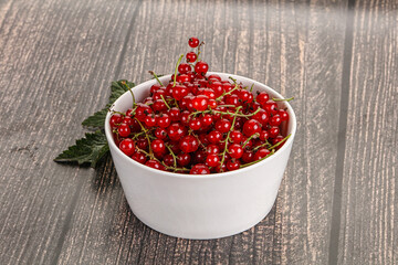 Sweet ripe red currant berries