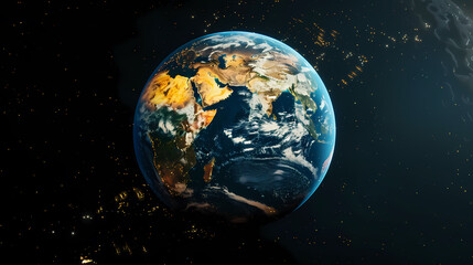 Fototapeta premium real earth in space