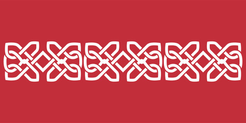 Binding for the frame. Knot. Celtic. Floral. Endless knot.Template for plotter laser cutting (cnc), wood carving, paper cutting, metal engraving or printing.
