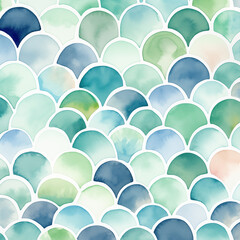 Fototapeta premium Abstract watercolor background with circles