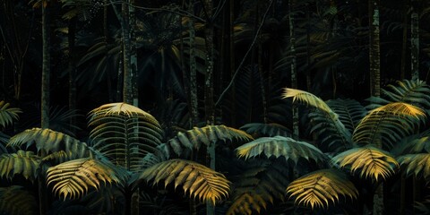 Hawaii,Koa,forest,black background