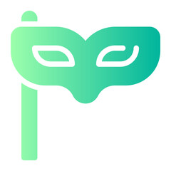 eye mask gradient icon