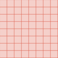 Gingham pattern seamless Plaid repeat in coral and white. Design for print, tartan, gift wrap, textiles, checkered background for tablecloth