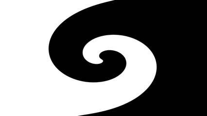 The black and white in spiral circle