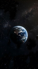 Fototapeta premium real earth in space