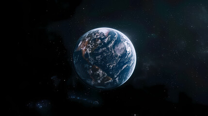 Fototapeta premium real earth in space